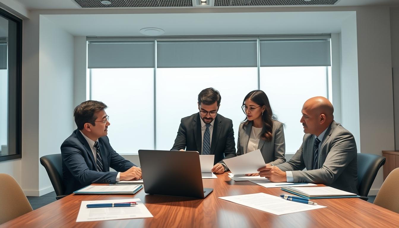 Business agreement signing